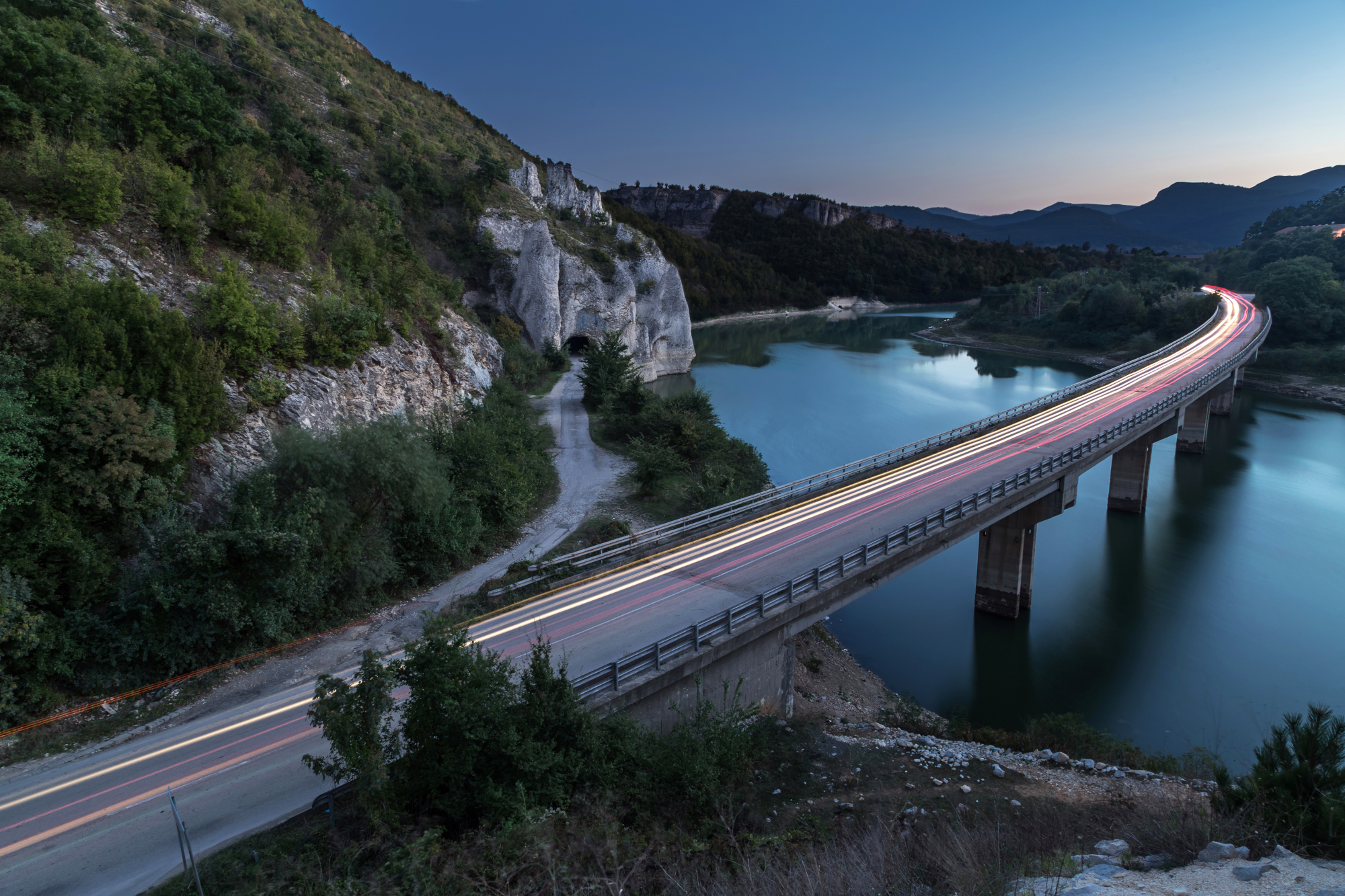 Bridge above sea